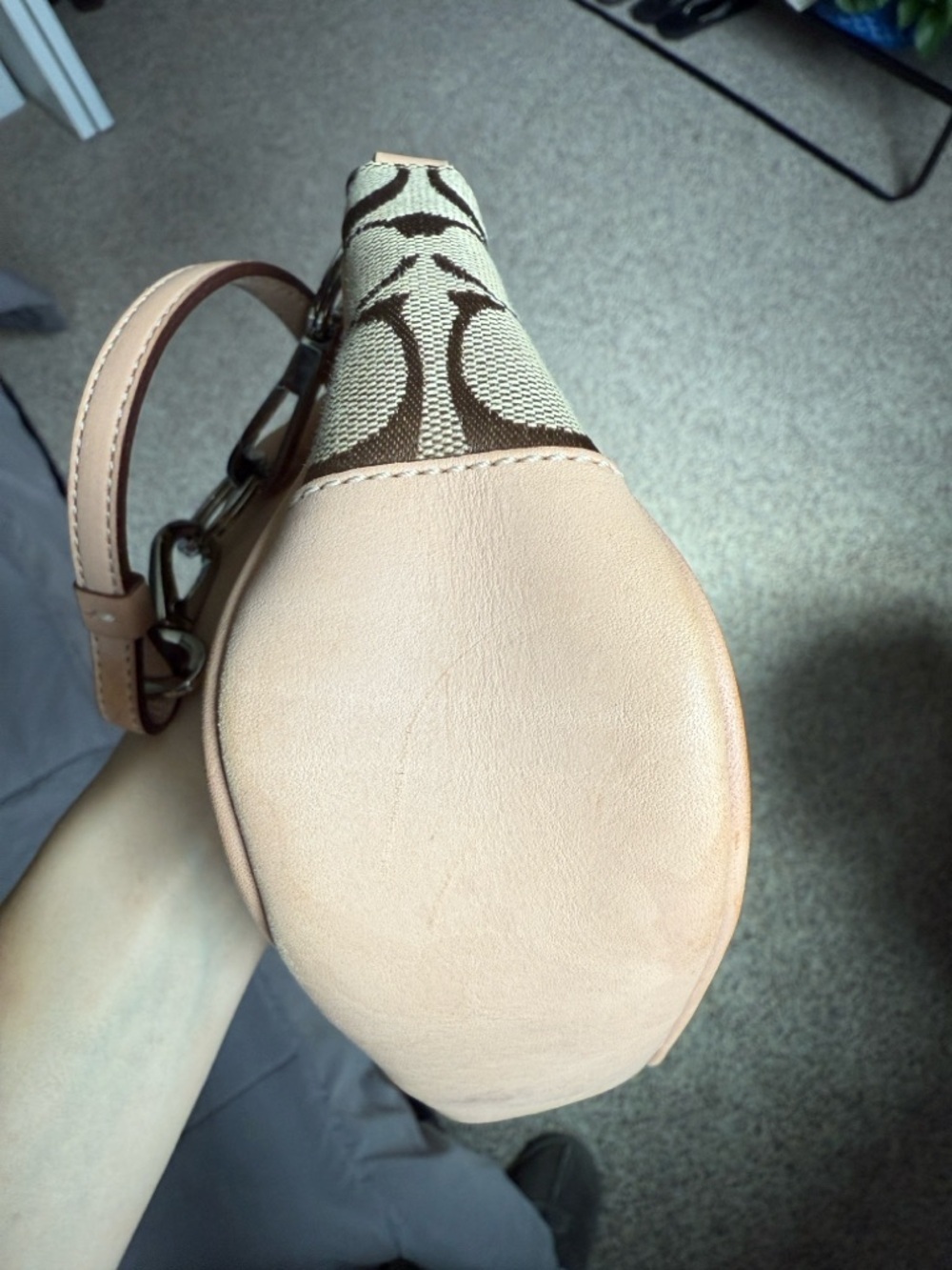 Coach Mini Shoulder Bag in Khaki and Tan - Picture 3 of 4